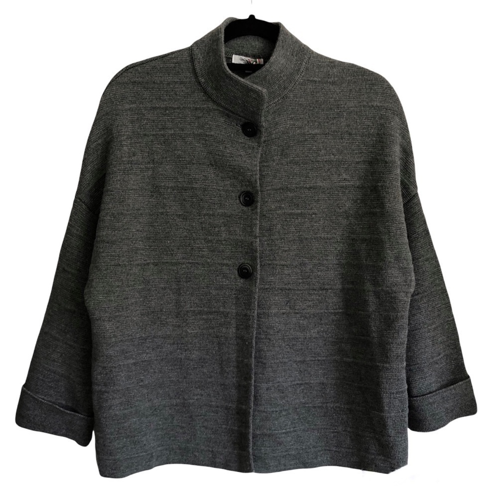 Gio & Gio wool blend Italian sweater cardigan